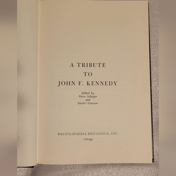VTG A Tribute To John F Kennedy Hardcover W/SLIP CASE 1964 - Picture 8 of 15